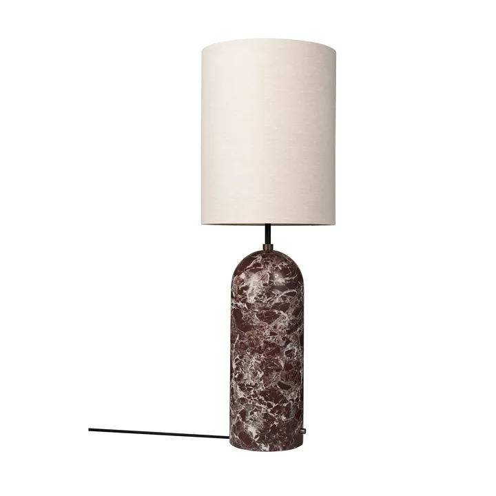 Gravity XL floor lamp - Maroon marble-canvas - GUBI