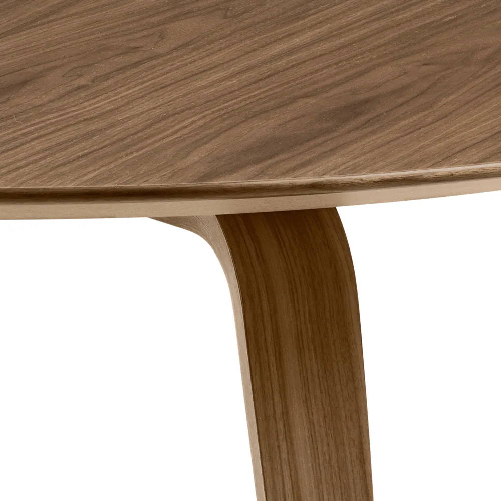 Gubi round dining table, Black stained ash GUBI