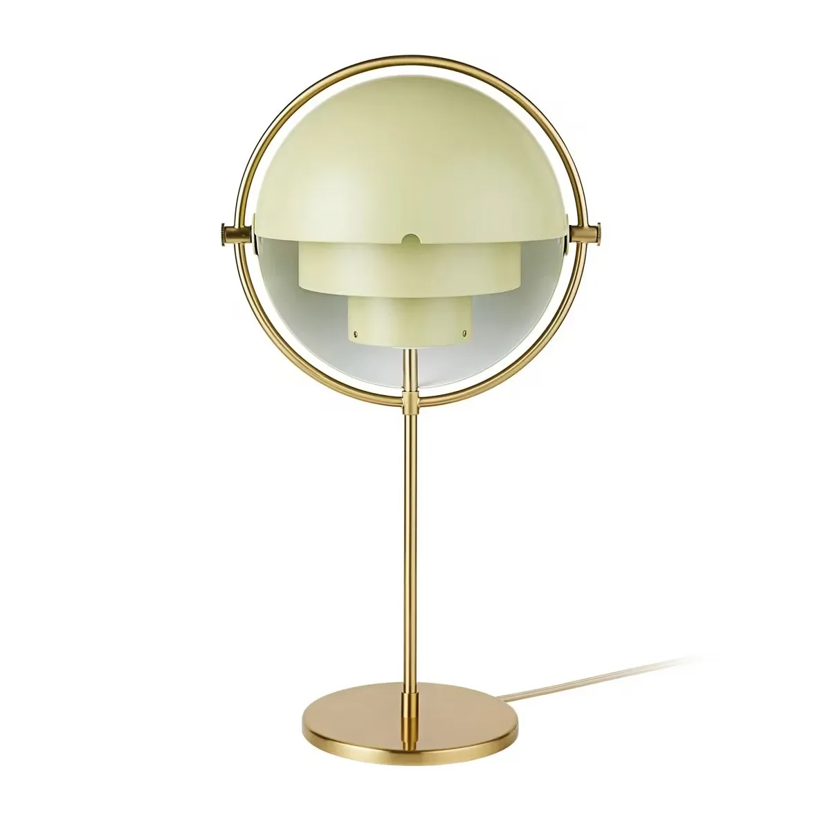 Multi-Lite table lamp, Brass-desert sage GUBI