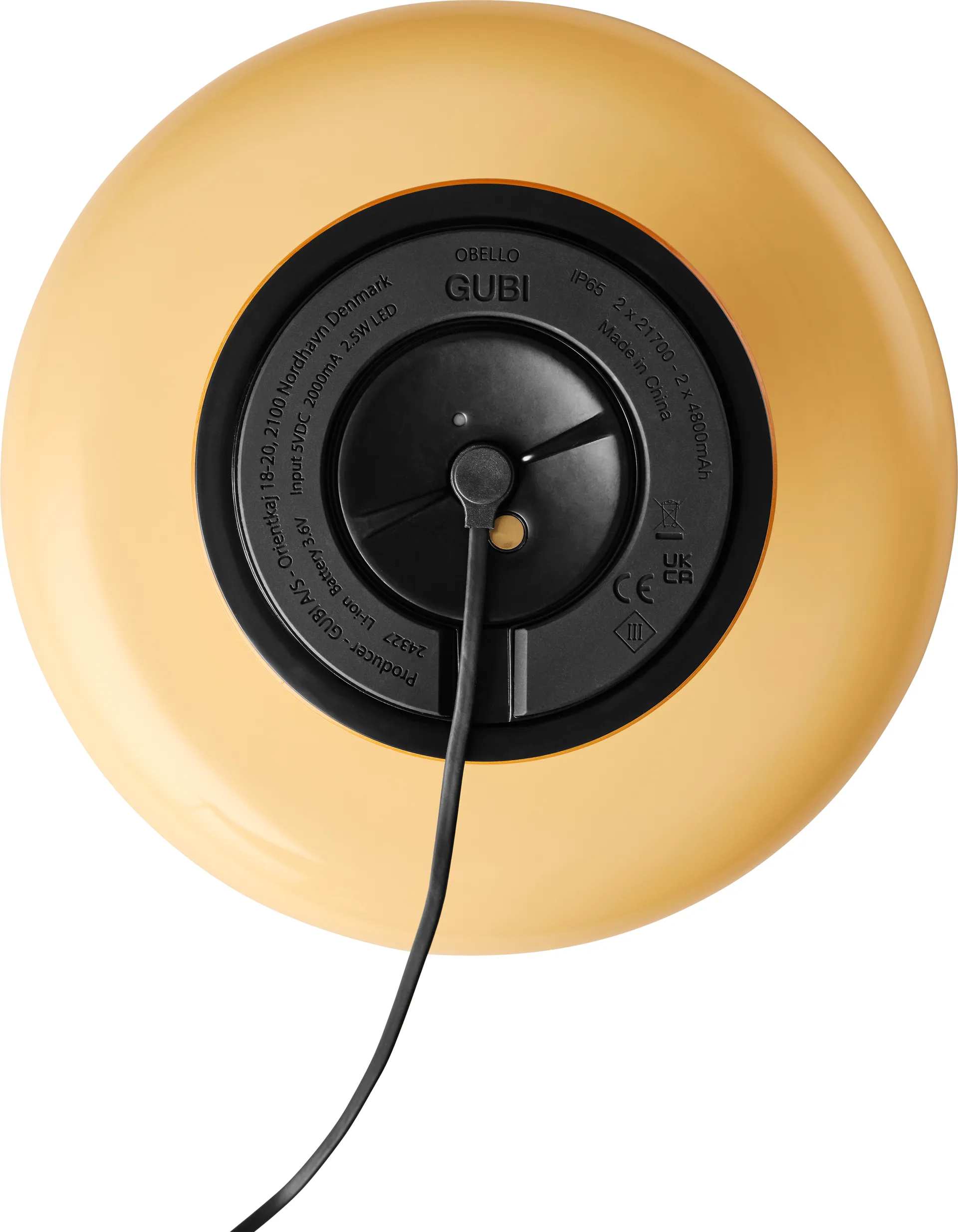 Obello table lamp, Mellow yellow GUBI