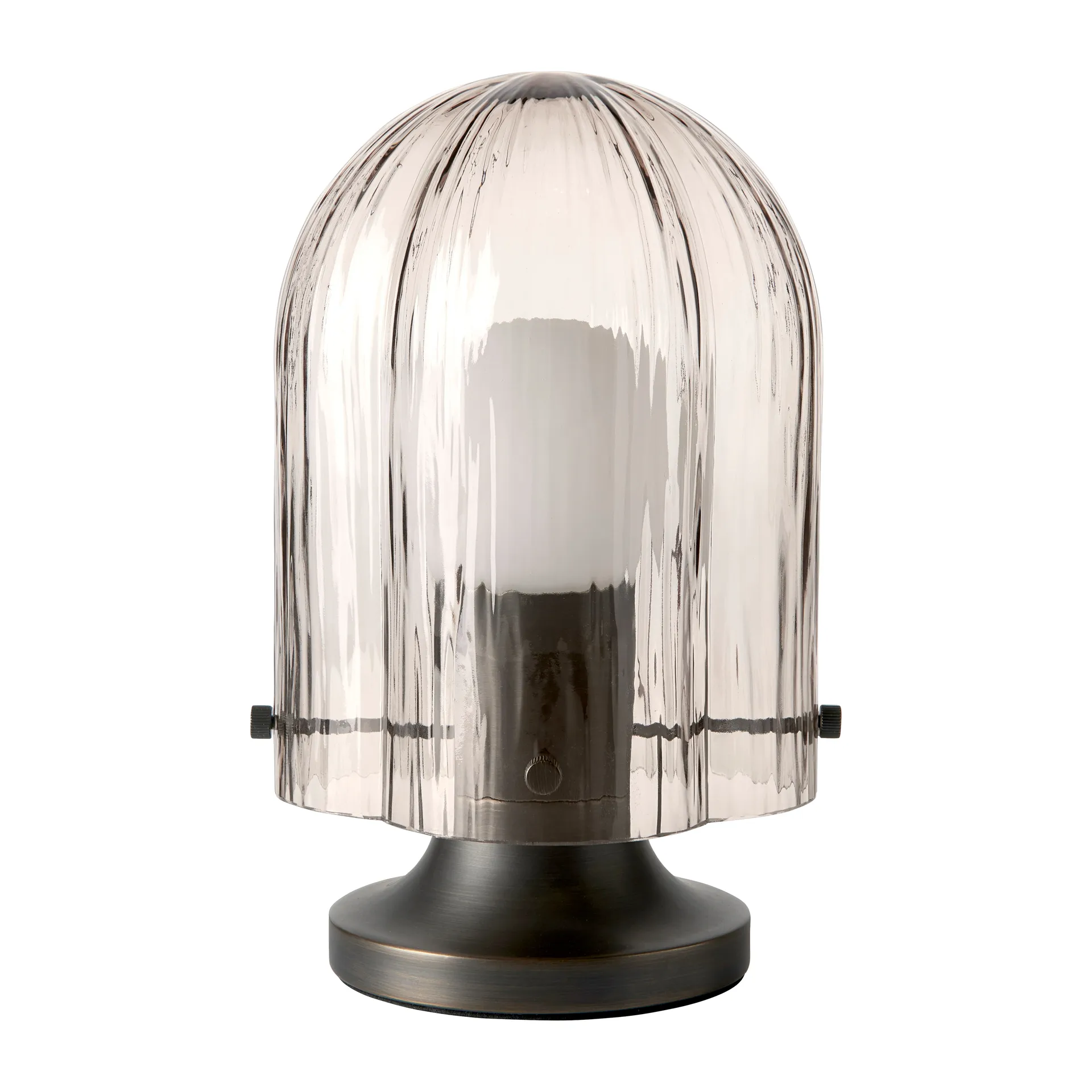 Seine table lamp Ø17.2x26.2 cm, Brass-smoke GUBI