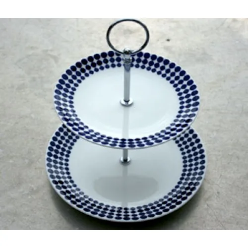 Adam cake stand, 2-story Gustavsbergs Porslinsfabrik