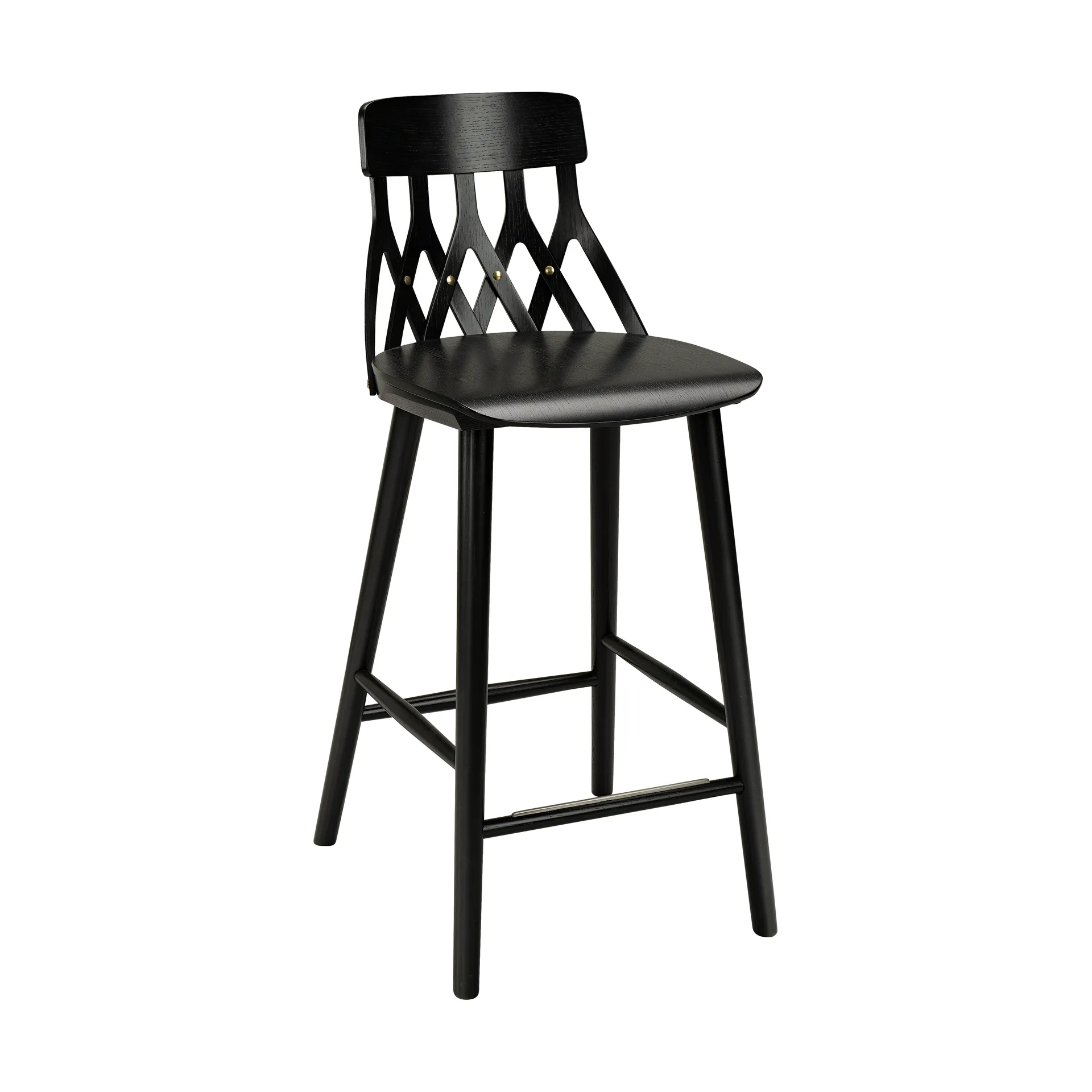 Y5 bar stool 63 cm, Stained black ash Hans K