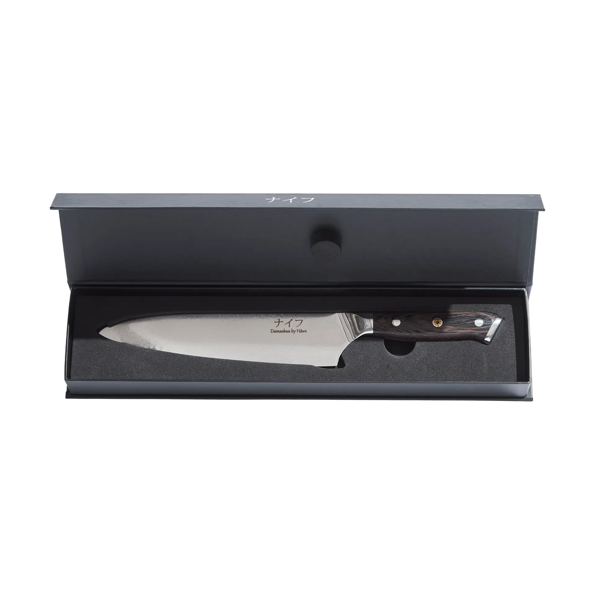 Damascus By Hâws chef's knife 32 cm, Wenge Hâws