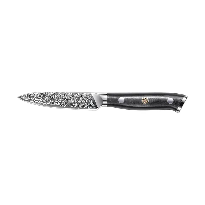 Damascus By Hâws herb knife 20 cm - Black-stainless steel - Hâws