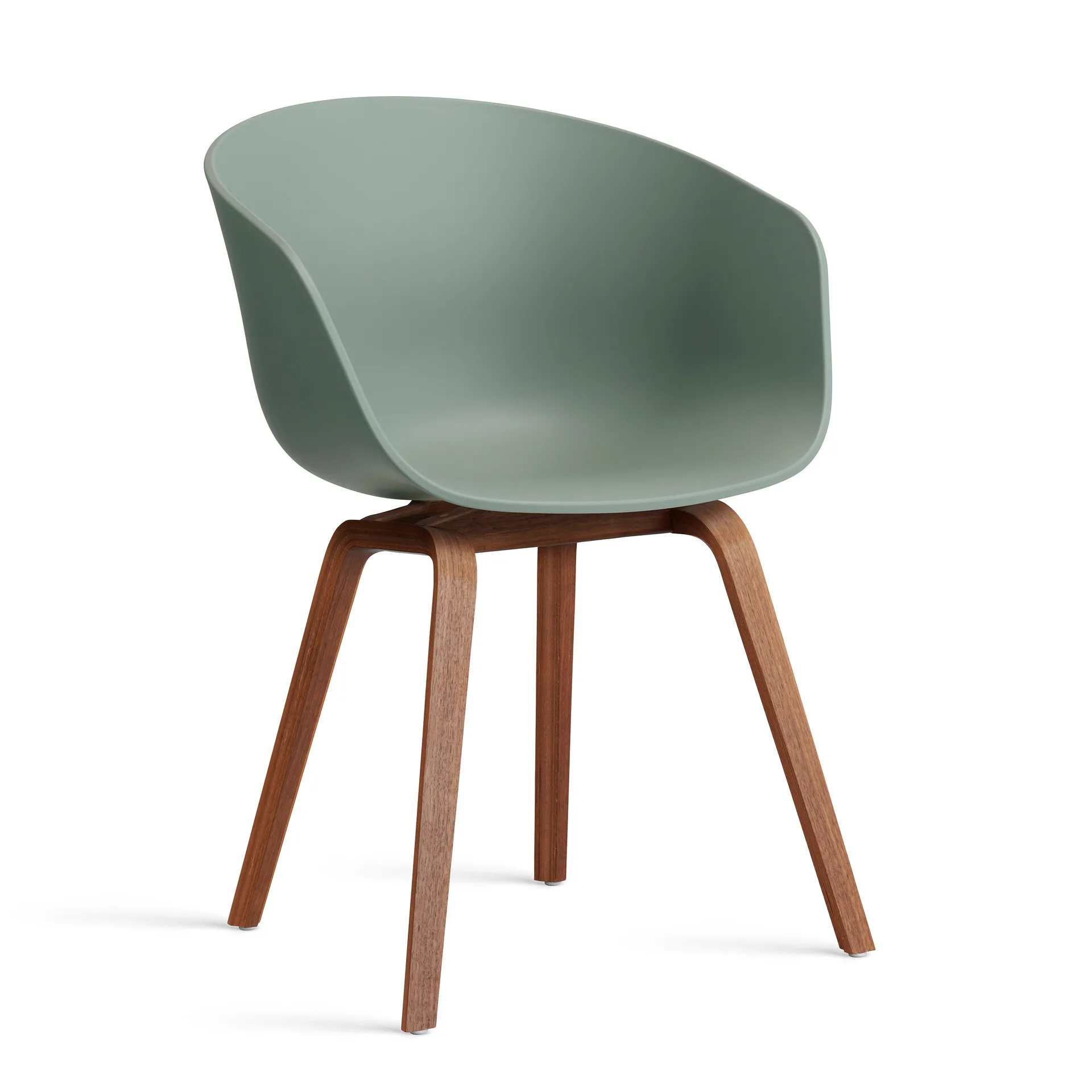 About a Chair 22 2.0 chair, Fall green-lacquered walnut frame HAY
