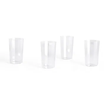 Angle drinking glass 4-pack - Large 13 cm - HAY