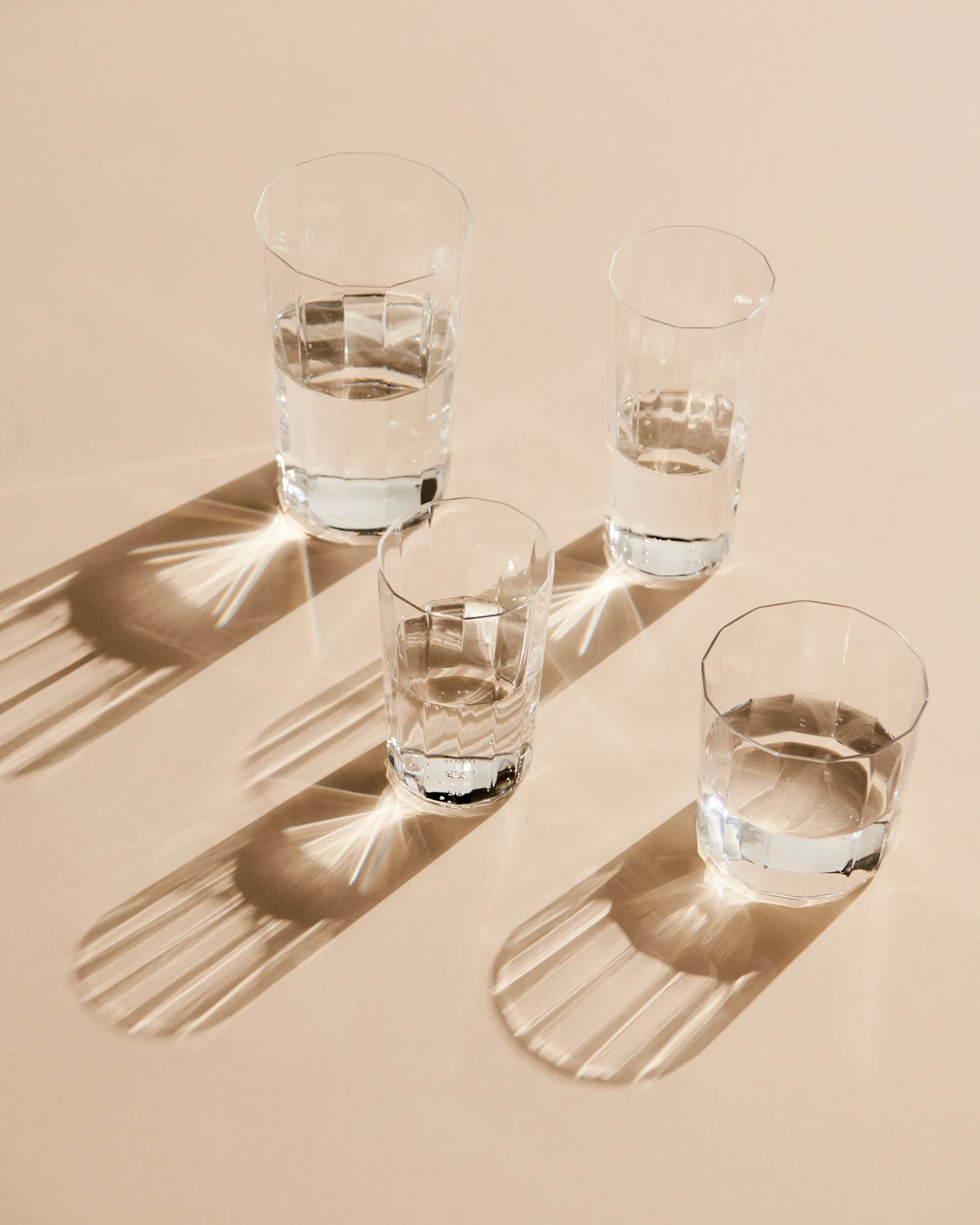Angle drinking glass, Tall 13 cm HAY