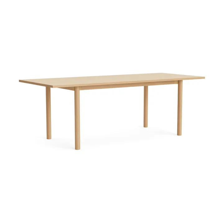 Annex Overhang dining table - Lacquered oak, 220x90 cm - HAY