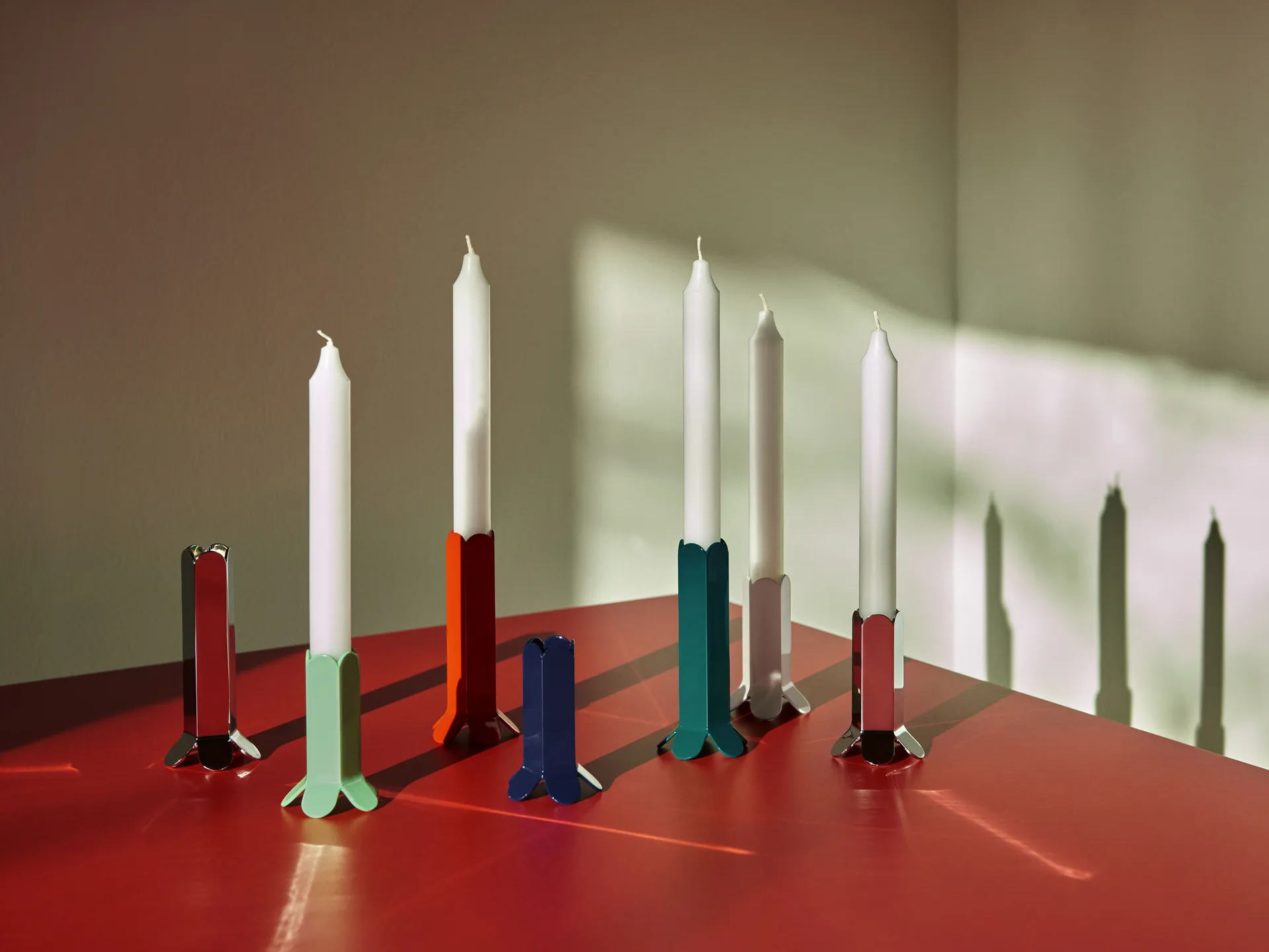 Arcs candle stick 9 cm, Mint HAY