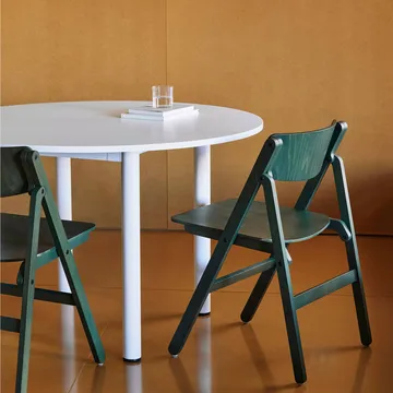 Backflip Chair chair - Cedar green lacquered beech - HAY