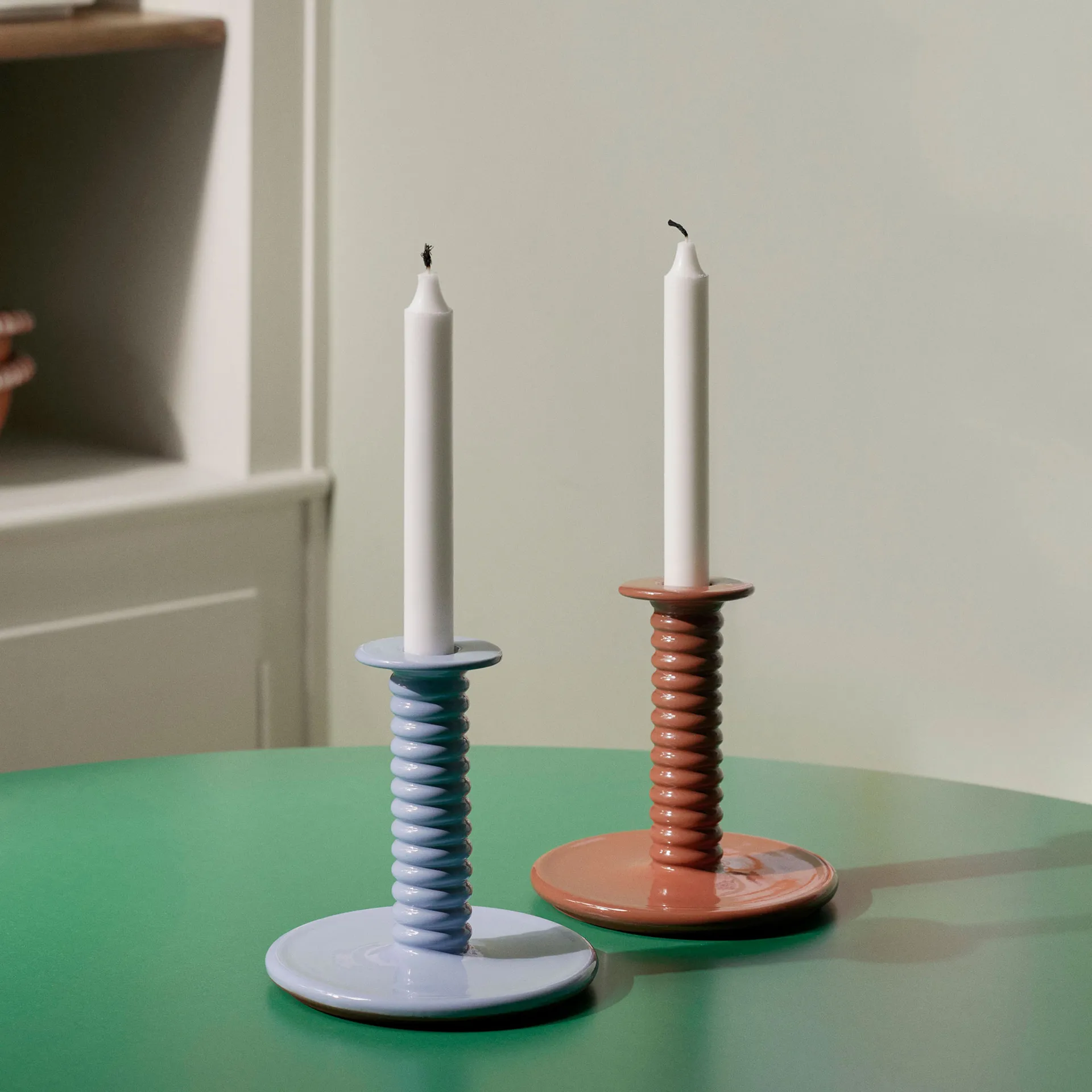 Barro candleholder, Natural HAY