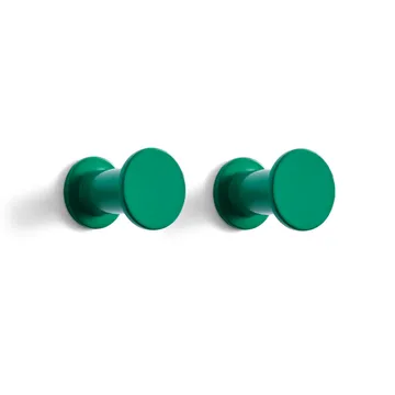Bolt hook 2-pack Ø2.8 cm - Green - HAY