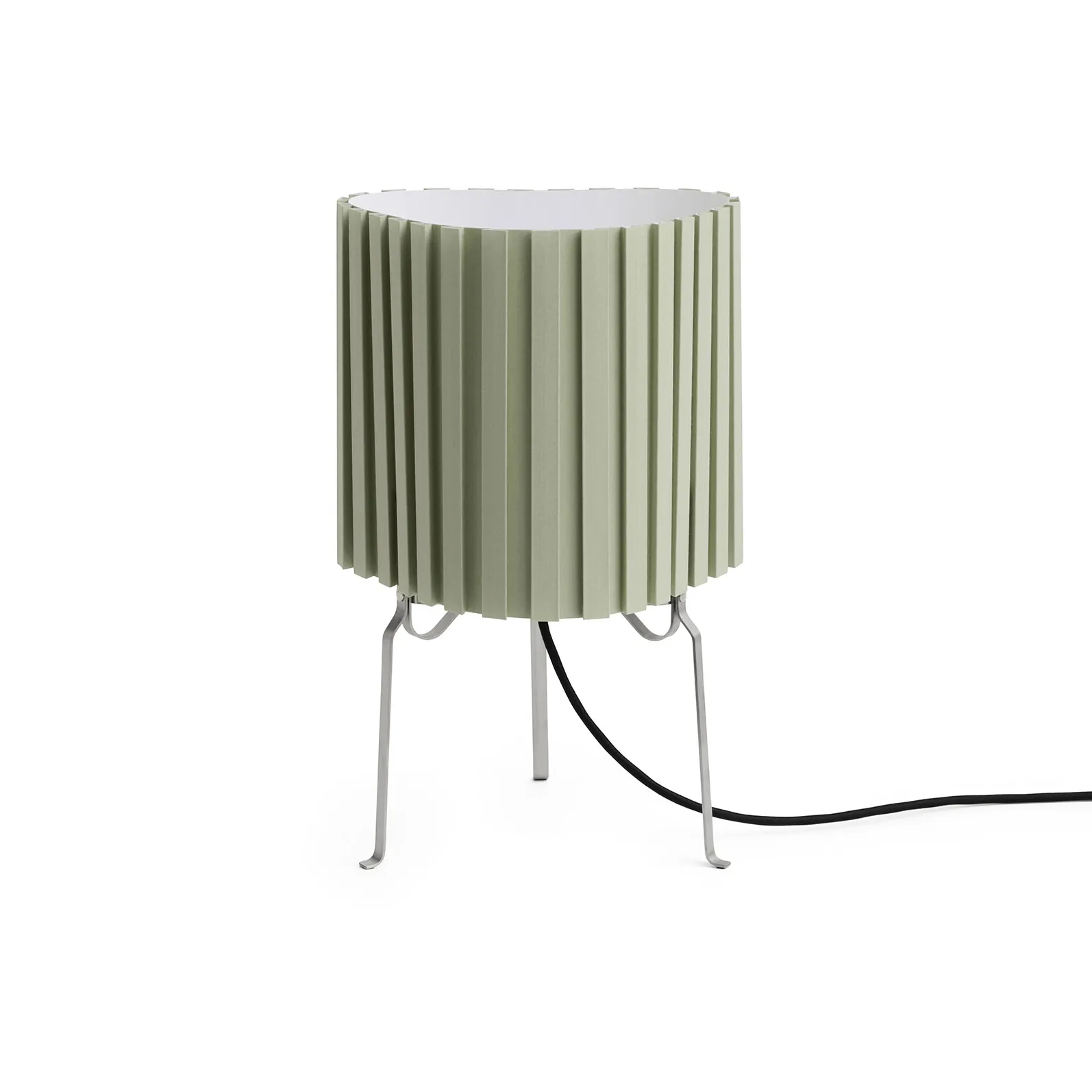 Canelé table lamp, Almond green HAY