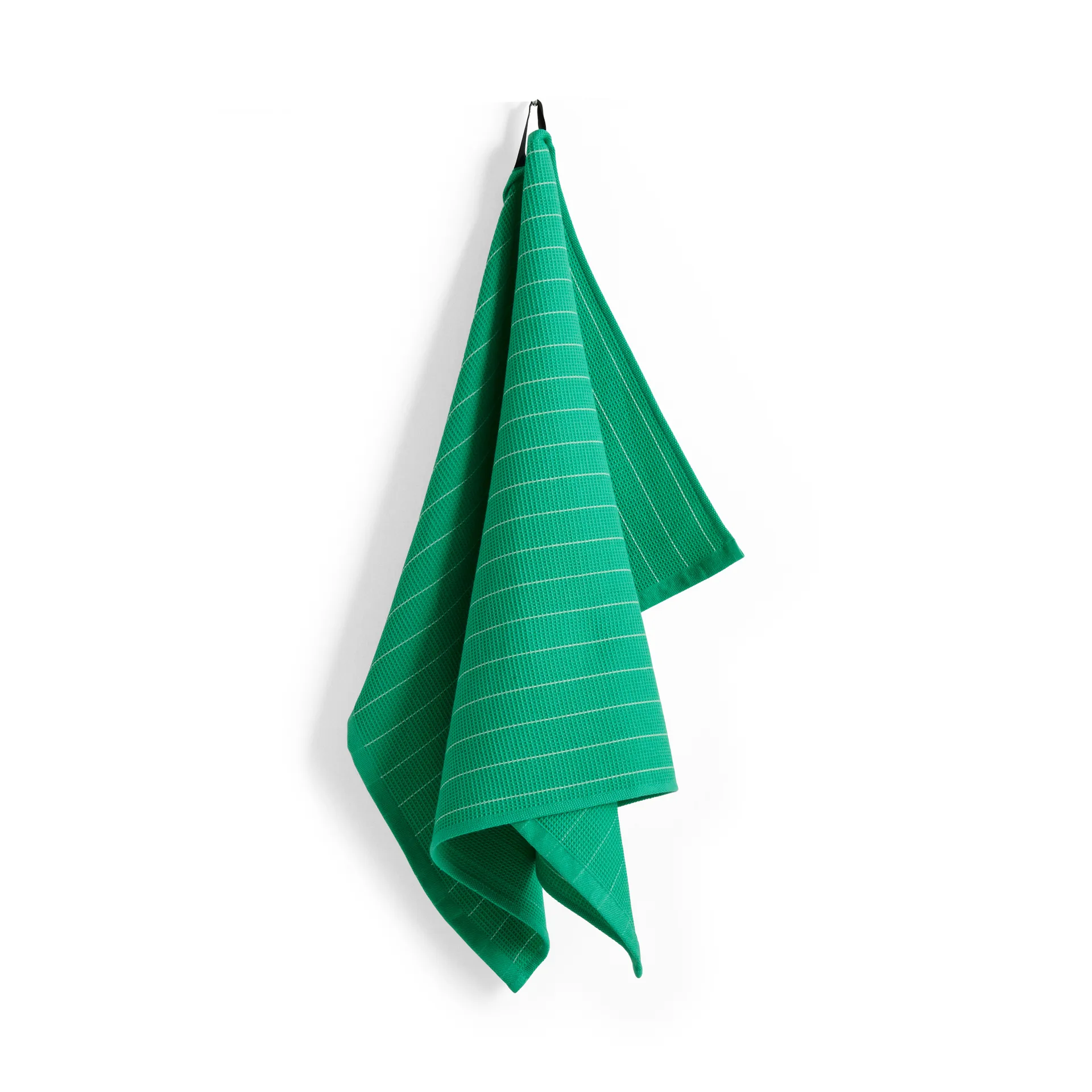 Canteen cotton kitchen towel 52x80 cm, Emerald pinstripe HAY