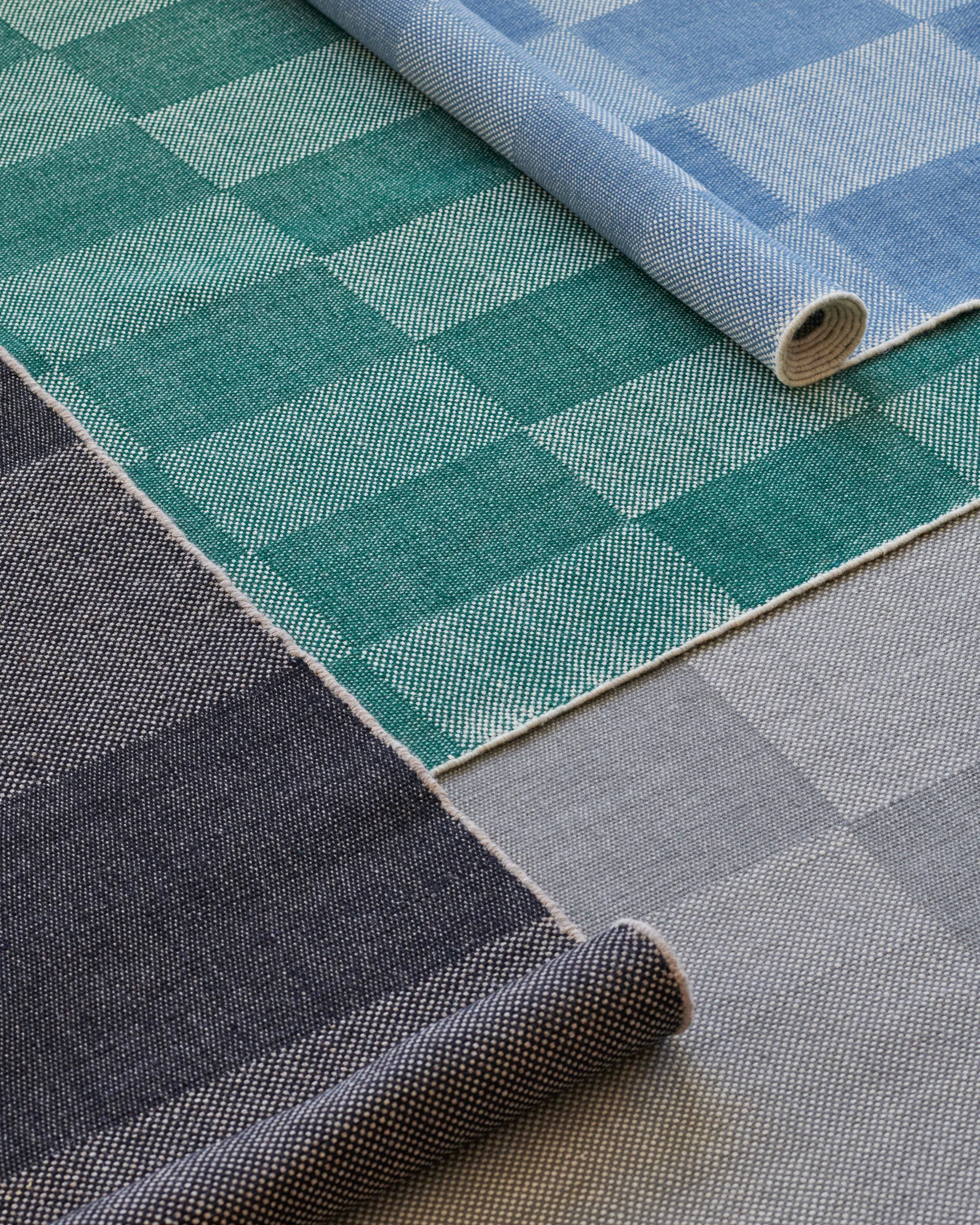 Check rug L, Grey 170x240 cm HAY