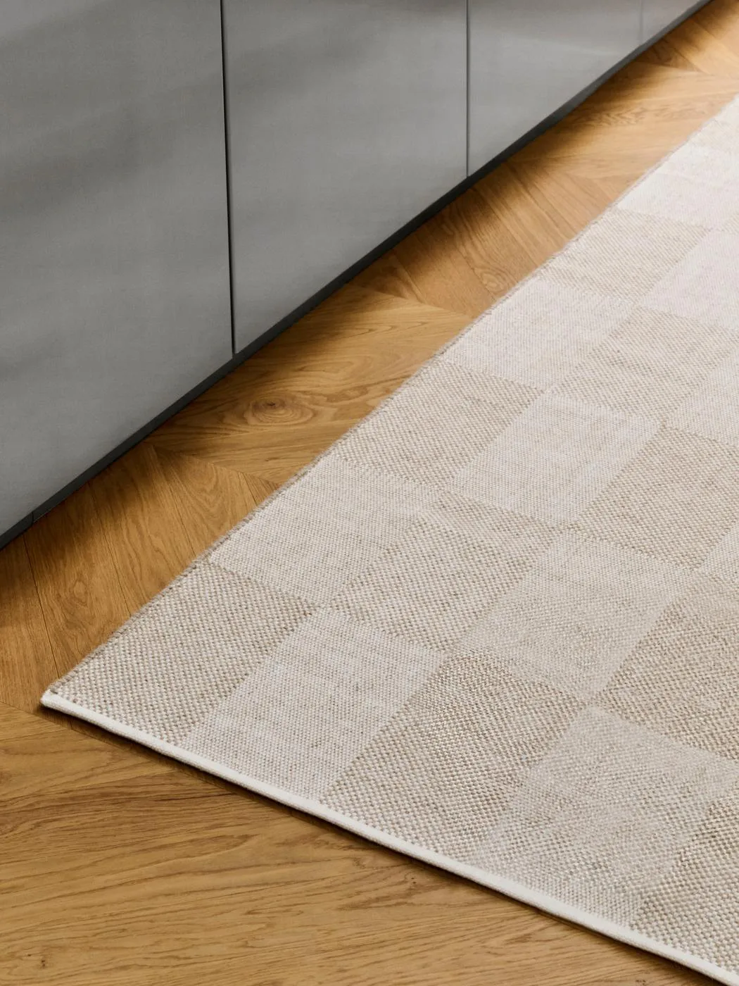 Check rug, Sand, 140x200 cm HAY