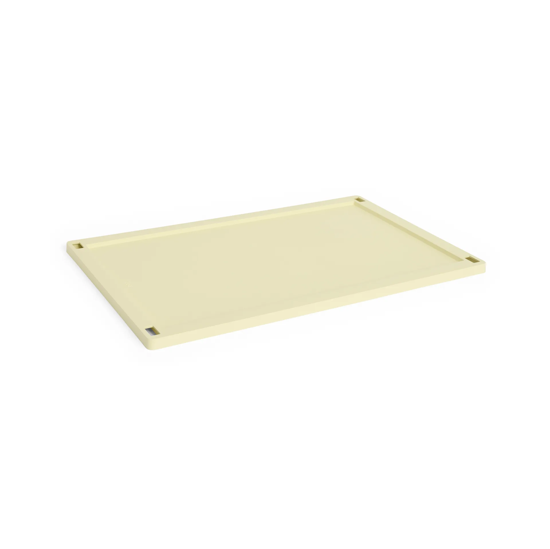 Colour Crate lock plastic large, Light yellow HAY
