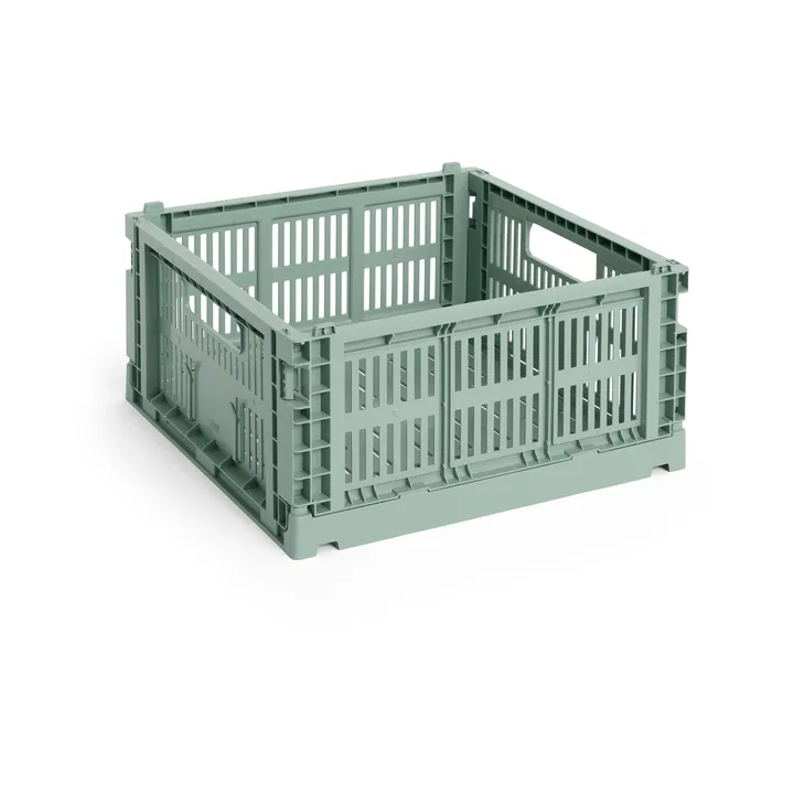 Colour Crate M Square 29.5x29.5 cm - Sage green - HAY