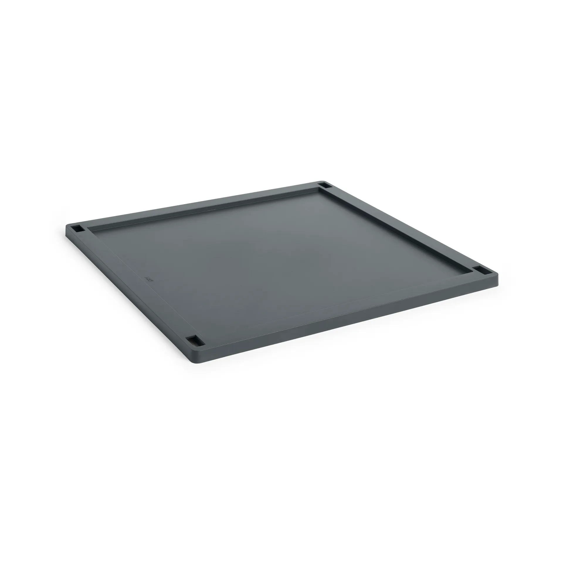 Colour Crate Square lock plastic large, Charcoal HAY