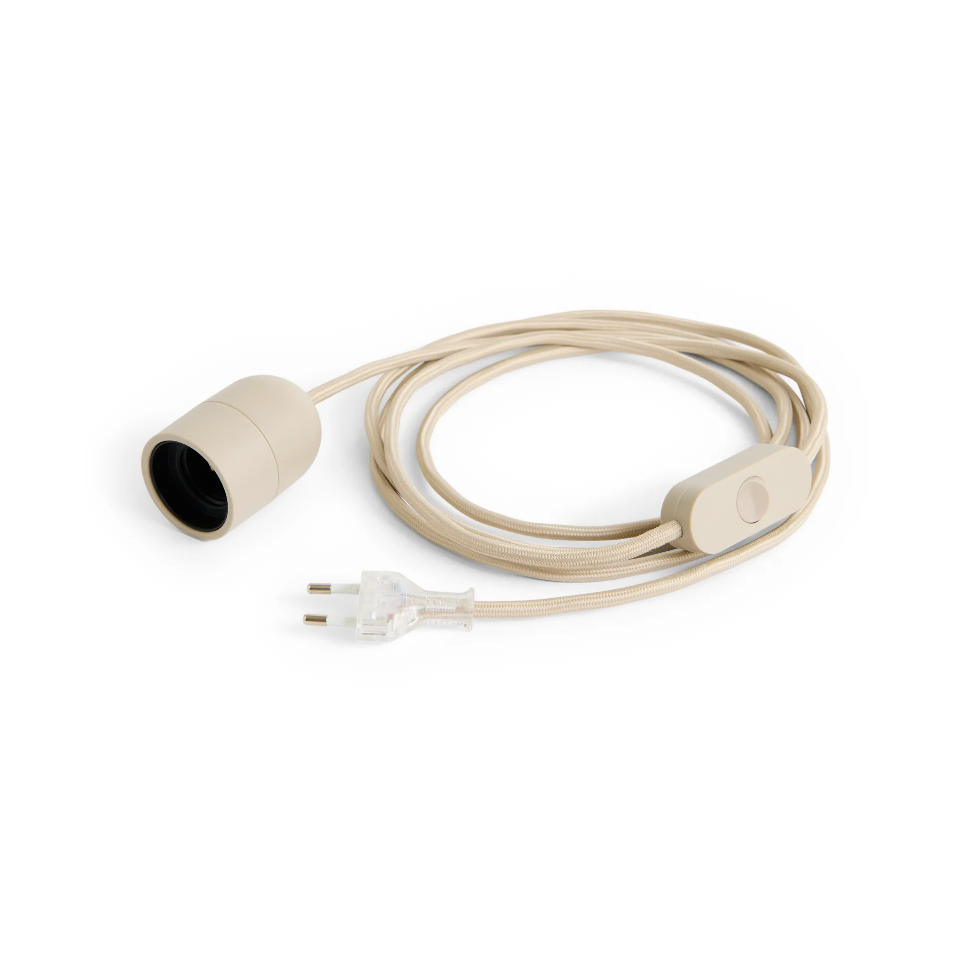 Common Table lamp cord 2,4 m, Beton grey HAY