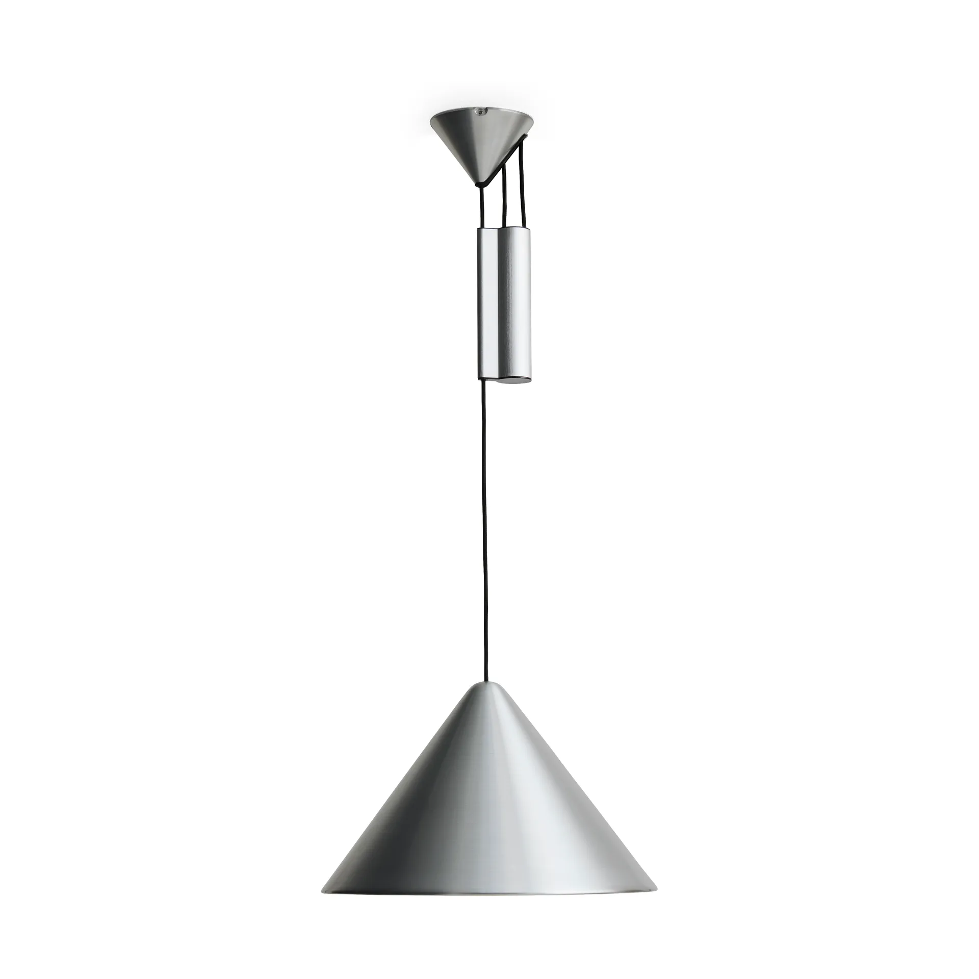 Compass Adjustable pendant 43 cm, Brushed aluminium HAY