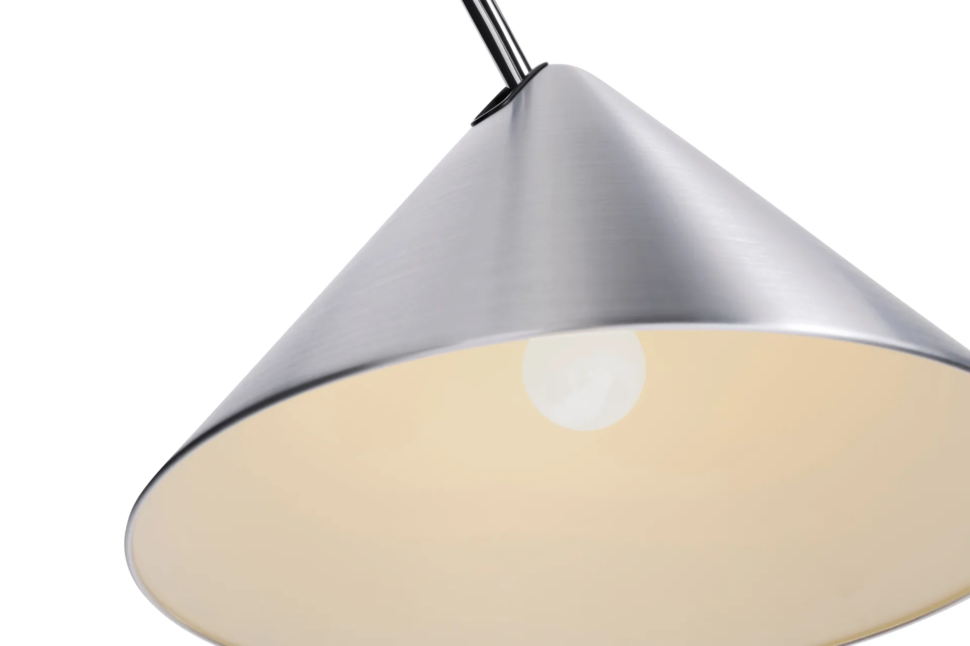 Compass floor lamp, Silver-coloured HAY