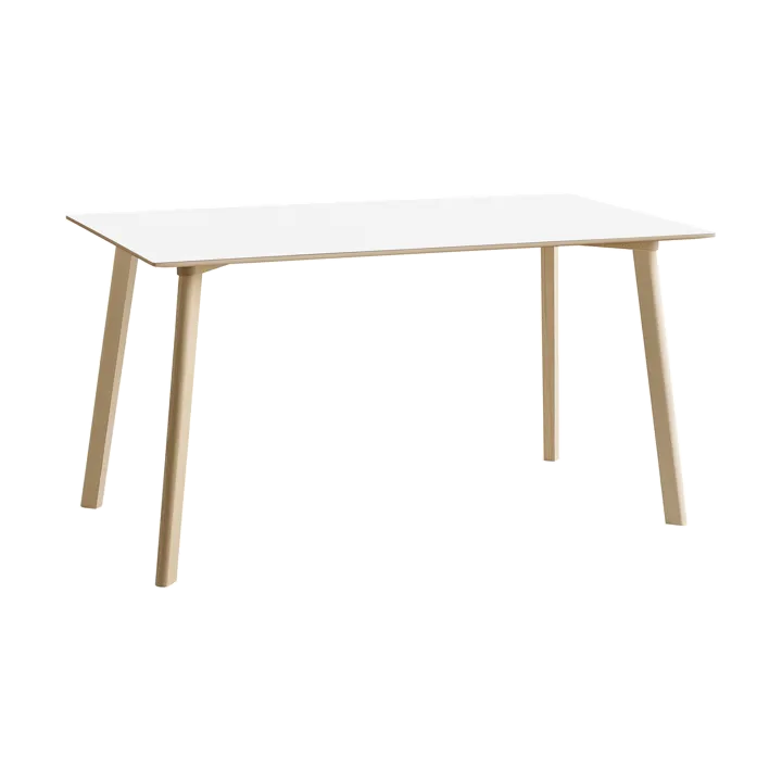 CPH210 Deux 2.0 table 75x140 cm - Pearl white-untreated beech - HAY