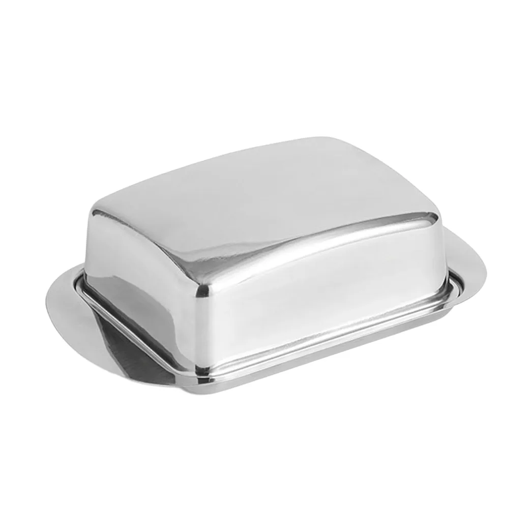 Essential Steel butter dish, Stainless steel, 10x17 cm HAY