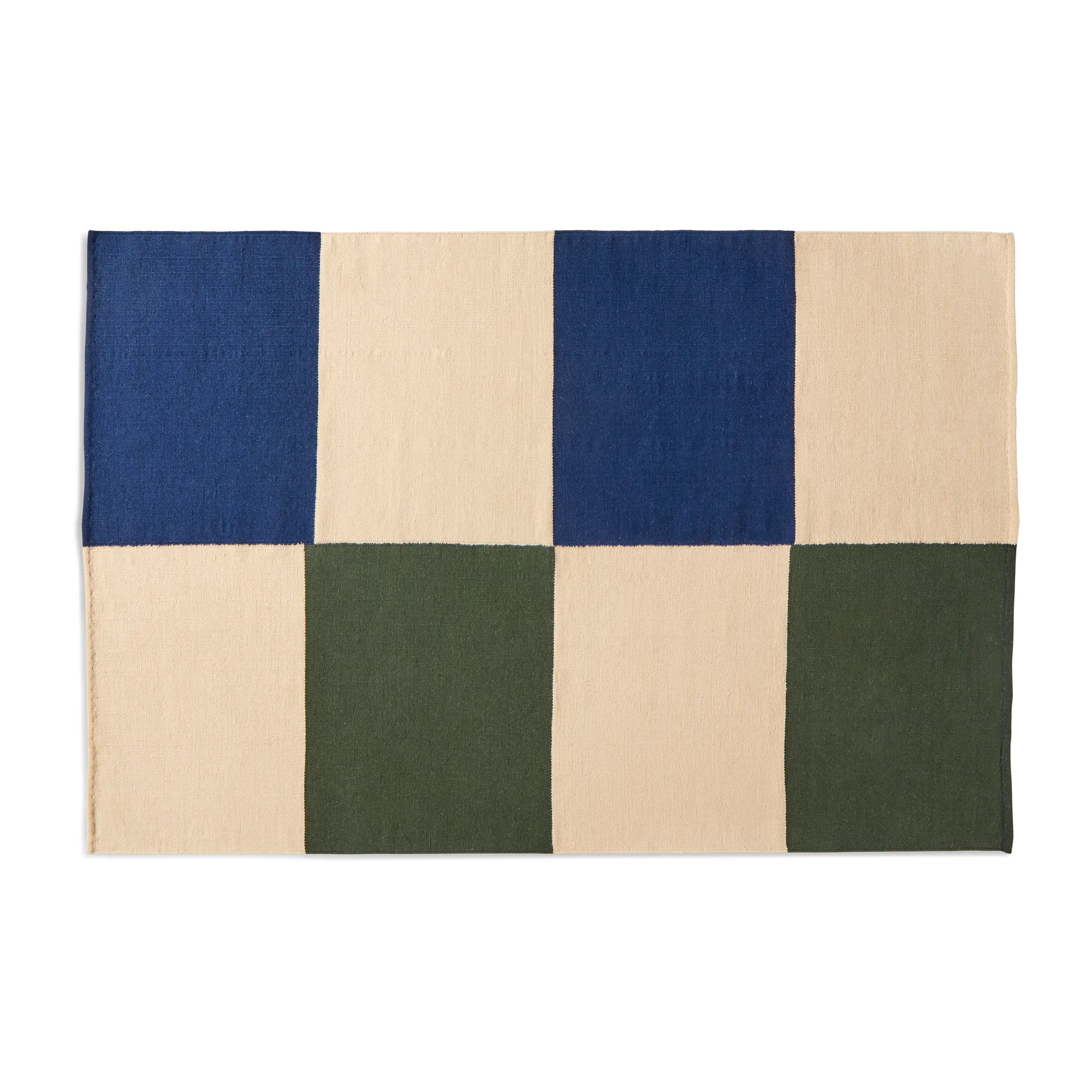 Ethan Cook Flat Works rug 200x300 cm, Peach green check HAY