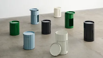 Facet Cabinet 100 side table - Spinach green - HAY