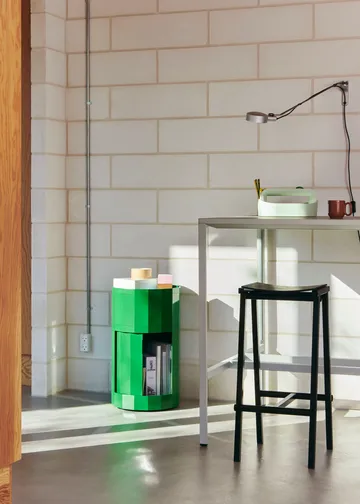 Facet Cabinet 101 side table - Spinach green - HAY