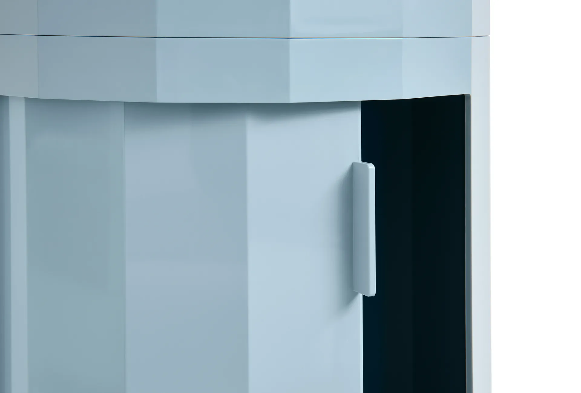 Facet Cabinet 110 side table, Misty blue HAY