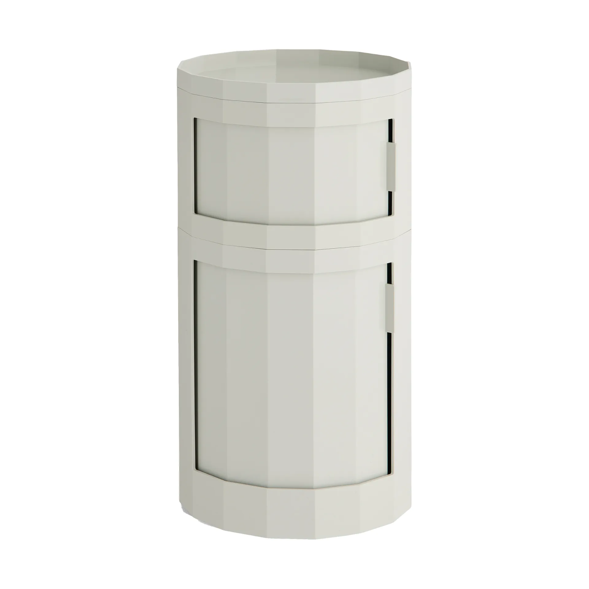 Facet Cabinet 110 side table, Misty grey HAY
