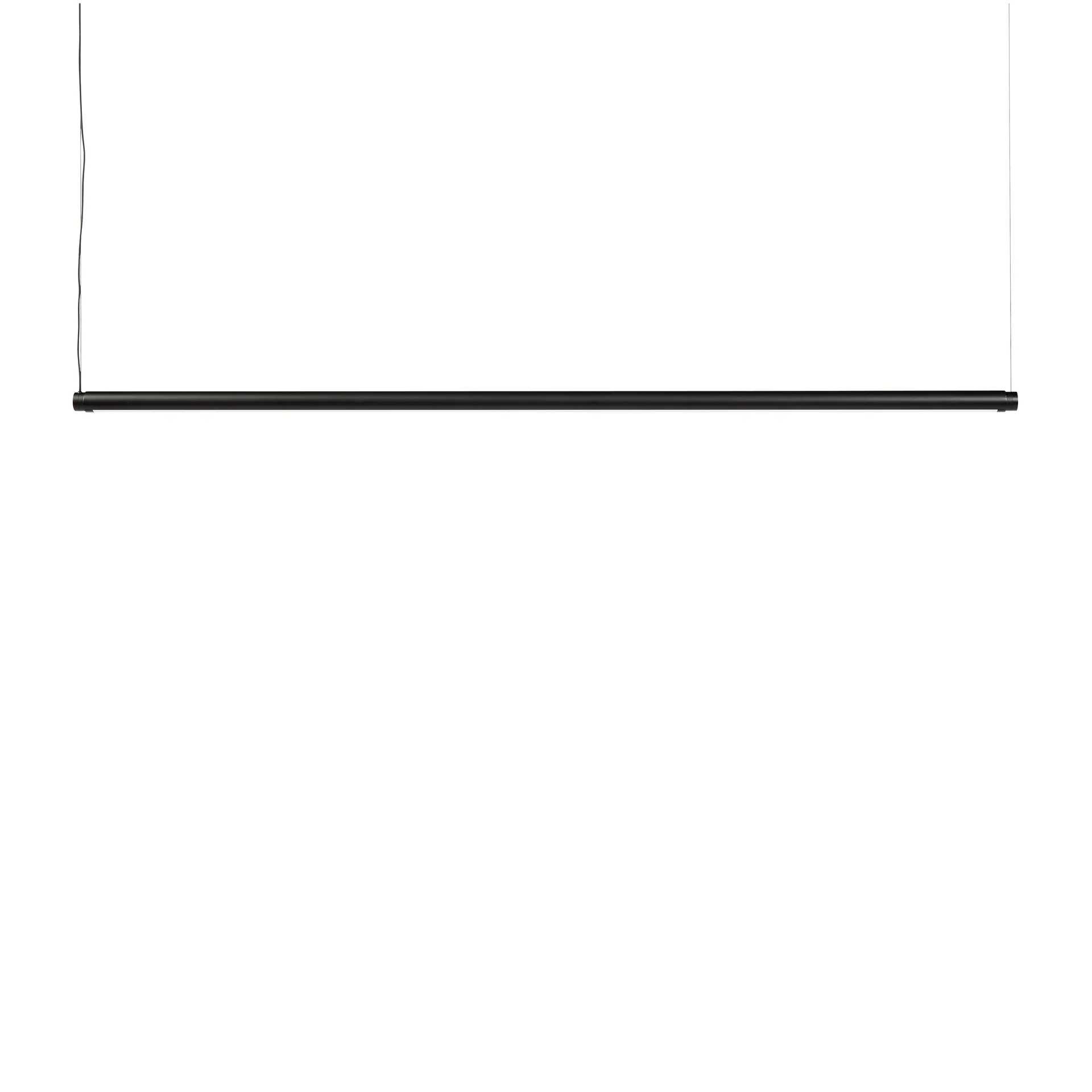 Factor Linear Suspension ceiling lamp 1500 Diffused, Soft black HAY