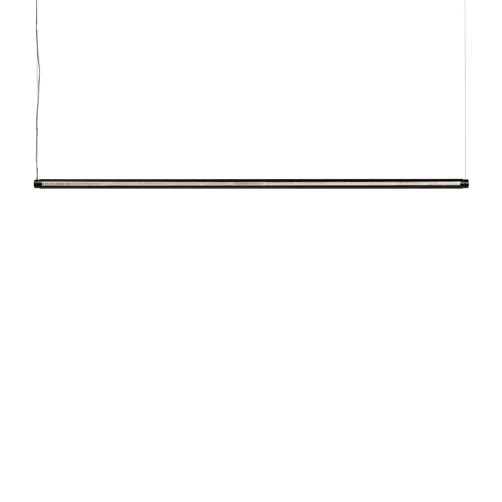 Factor Linear Suspension ceiling lamp 1500 Directional - Soft black - HAY