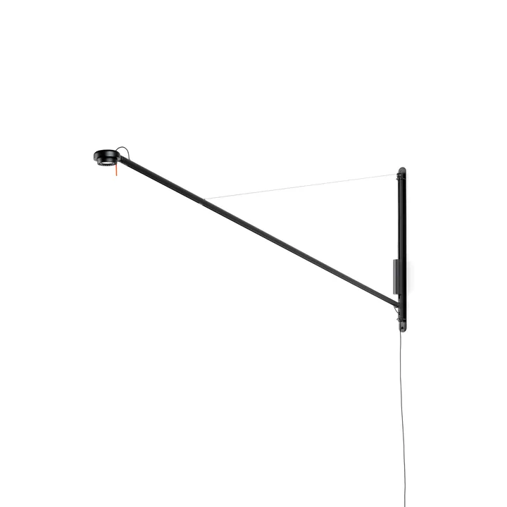 Fifty-Fifty wall lamp - Soft black - HAY
