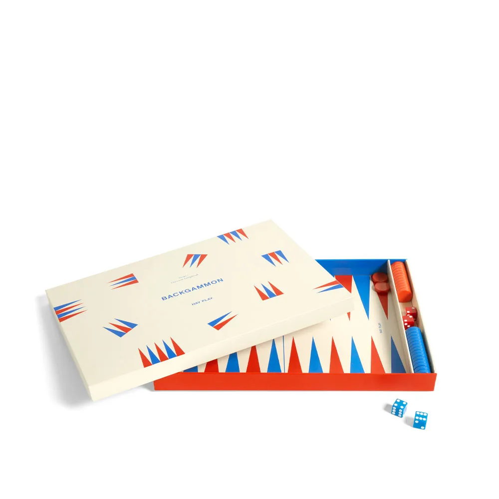 HAY PLAY game, Off-white, backgammon HAY