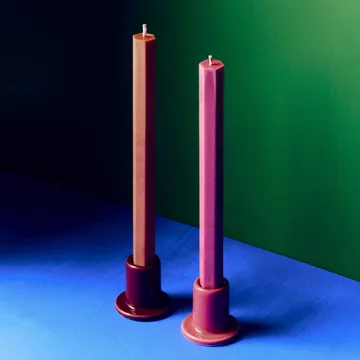 Hexagon Candle light mix 4-pack - Berry - HAY