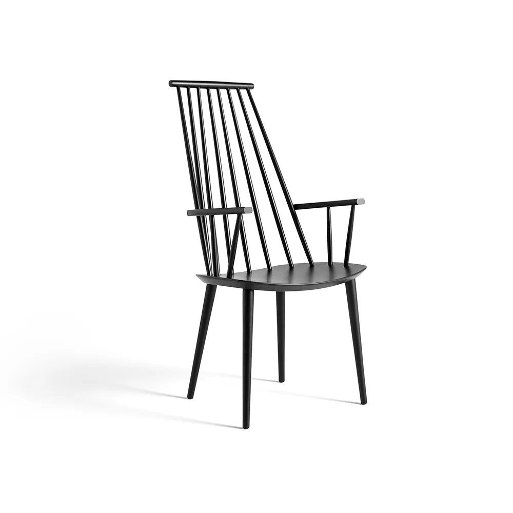 J110 armchair, Black lacquered beech HAY