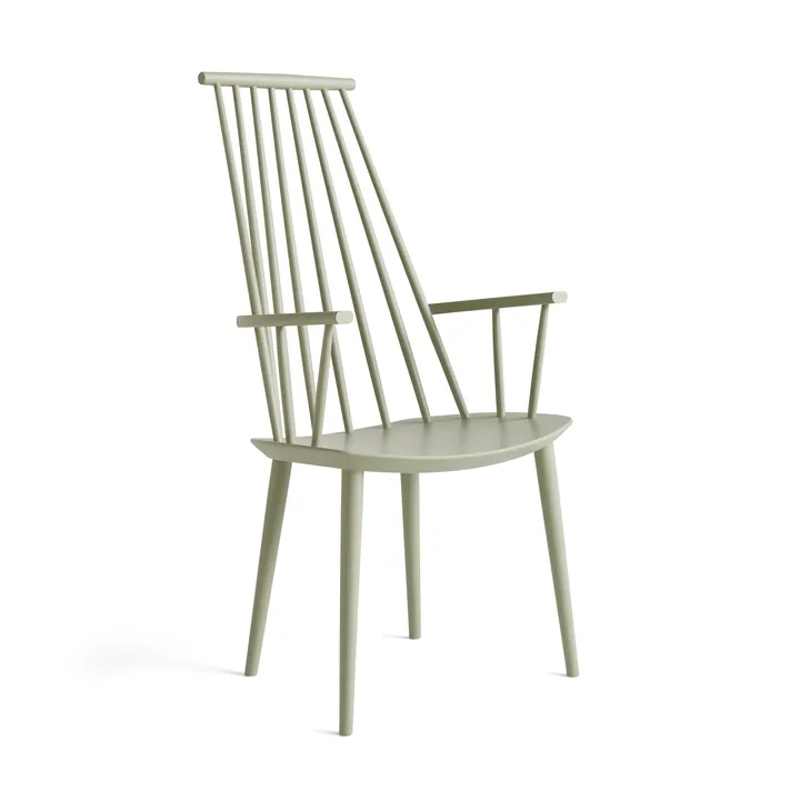 J110 armchair - Sage lacquered beech - HAY