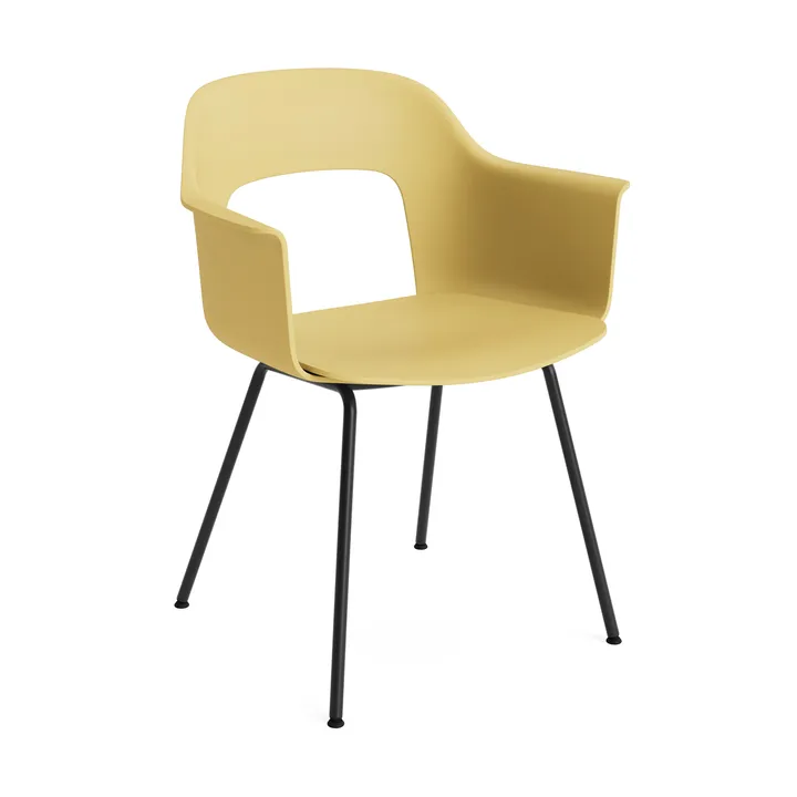 Layout Armchair 211 armchair - Biscotti–black lacquered steel - HAY