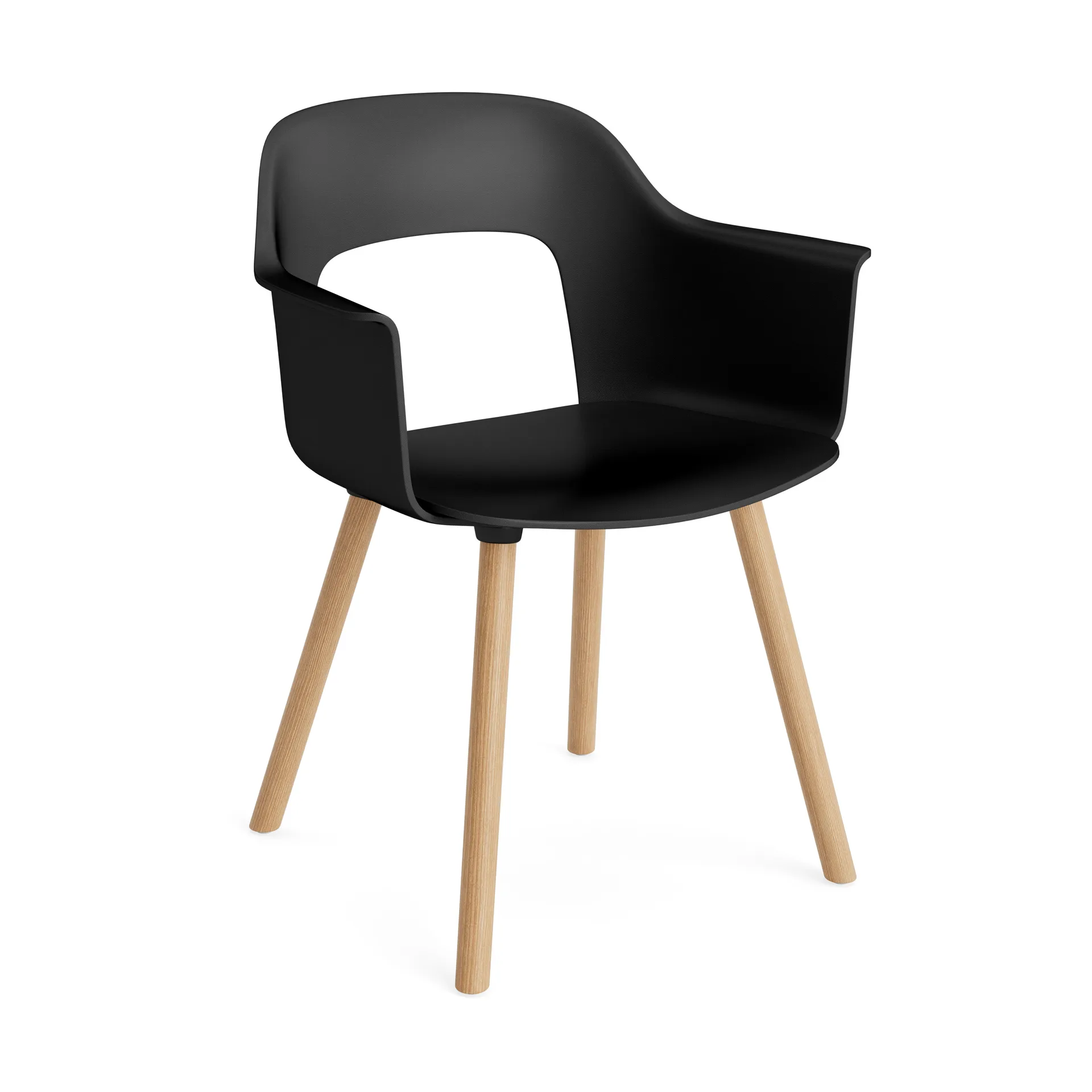 Layout Armchair 221 armchair, Black-lacquered oak HAY
