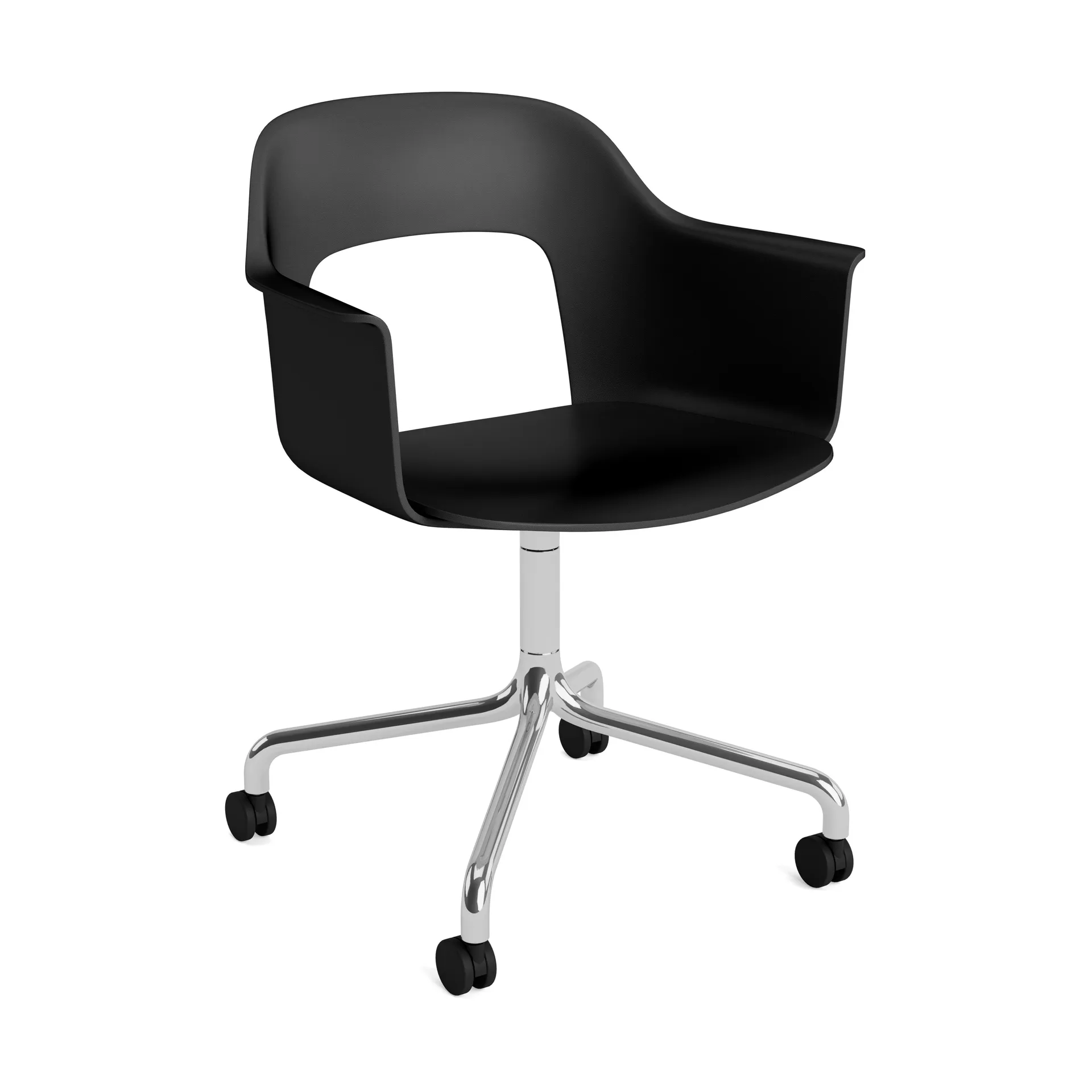 Layout Armchair 261 chair, Black-polished aluminium HAY
