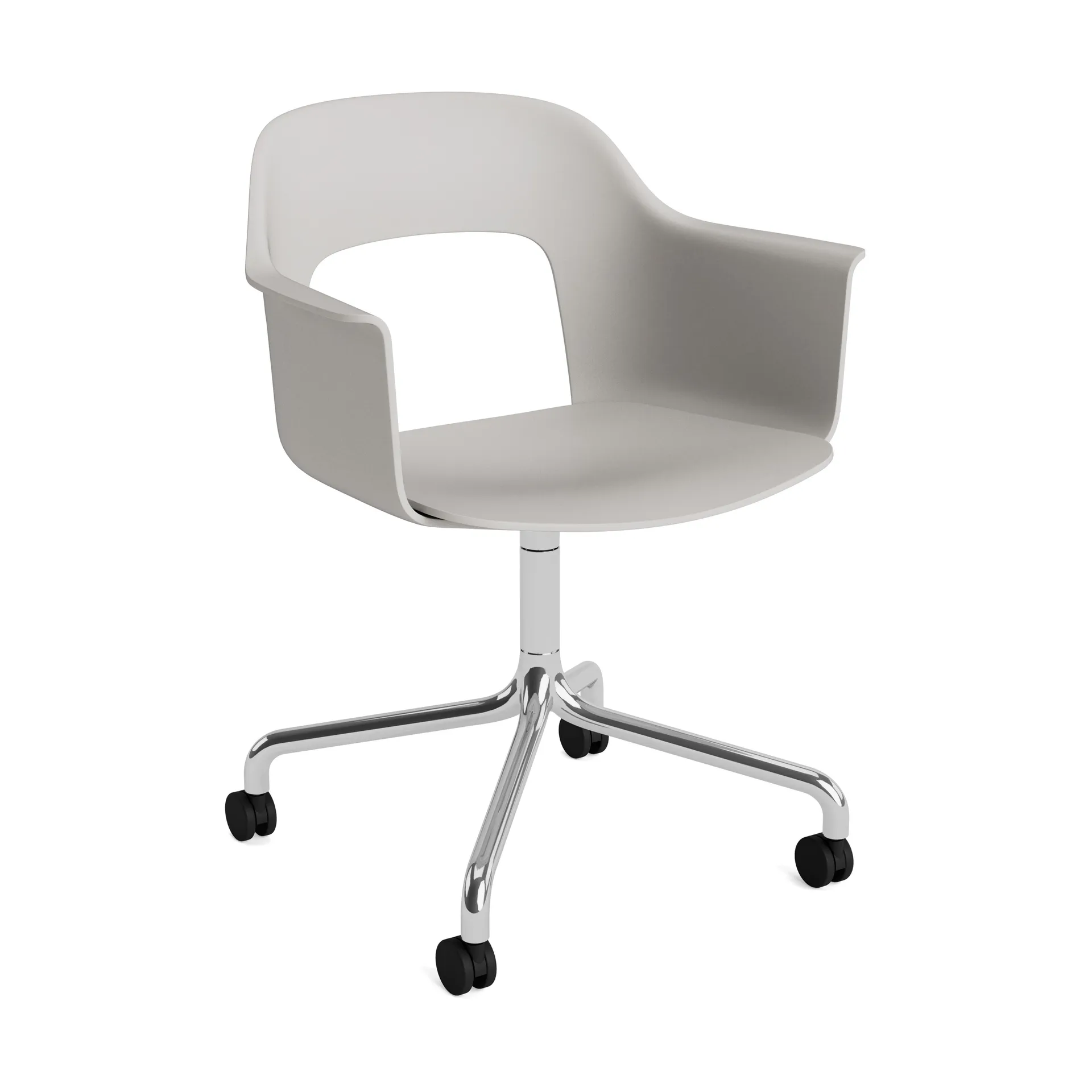 Layout Armchair 261 chair, Sky grey-polished aluminium HAY