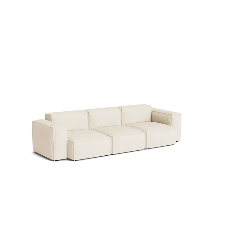 Mags Soft Low Armrest sofa 2.5-seater combination 1 - Turf cream, removable cover - HAY