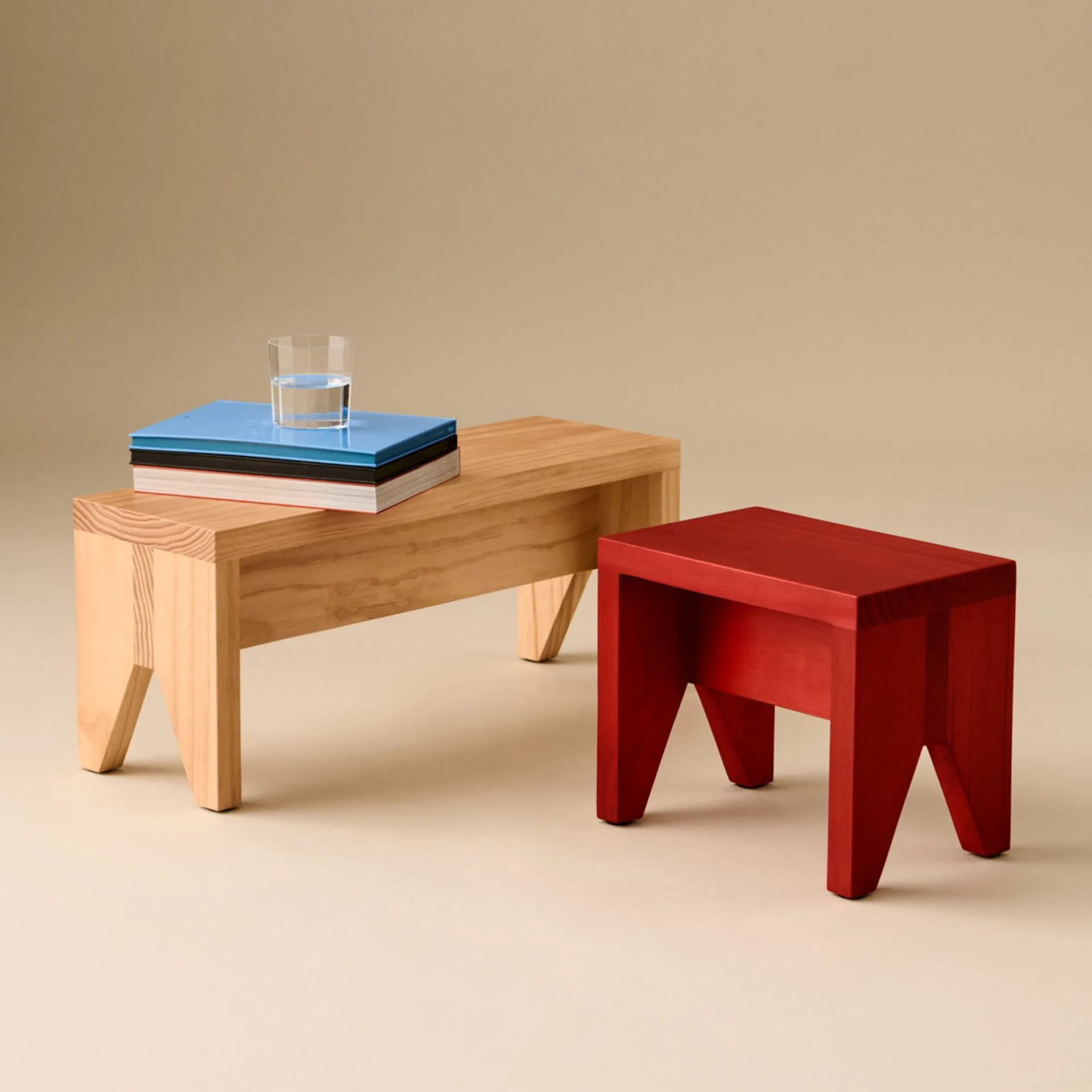 Manolito Long stool, Natural, 60 cm HAY