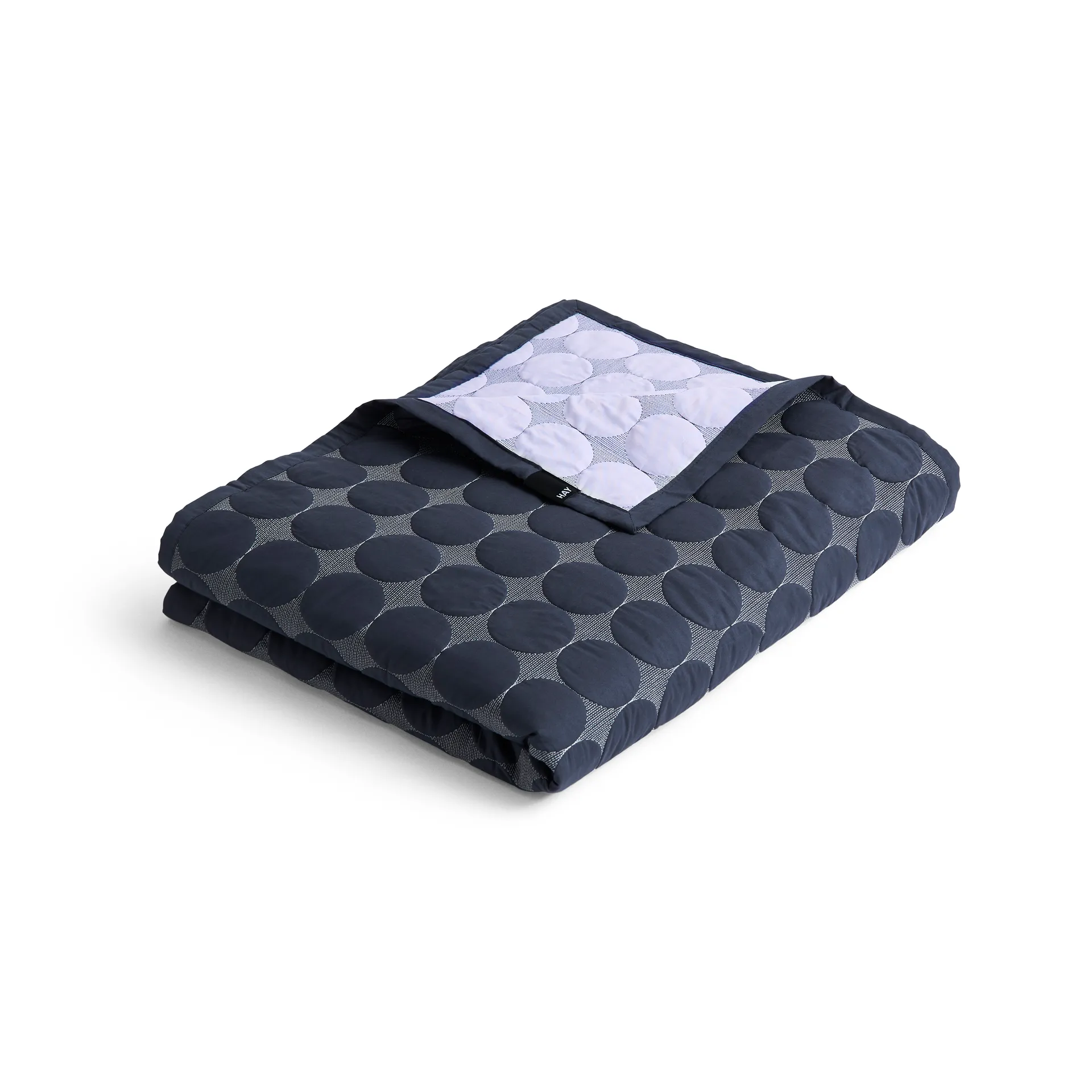 Mega Dot throw organic 235x245 cm, Midnight blue HAY