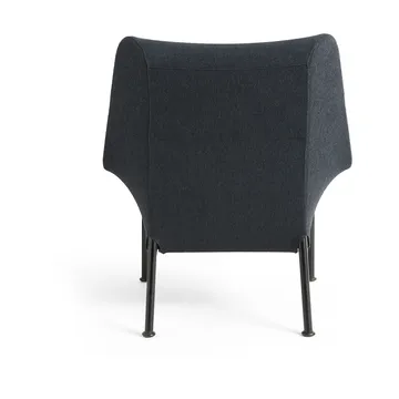 O2 Lounge Chair armchair - Soft black-svartlackerad steel - HAY