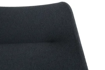 O2 Lounge Chair armchair - Soft black-svartlackerad steel - HAY